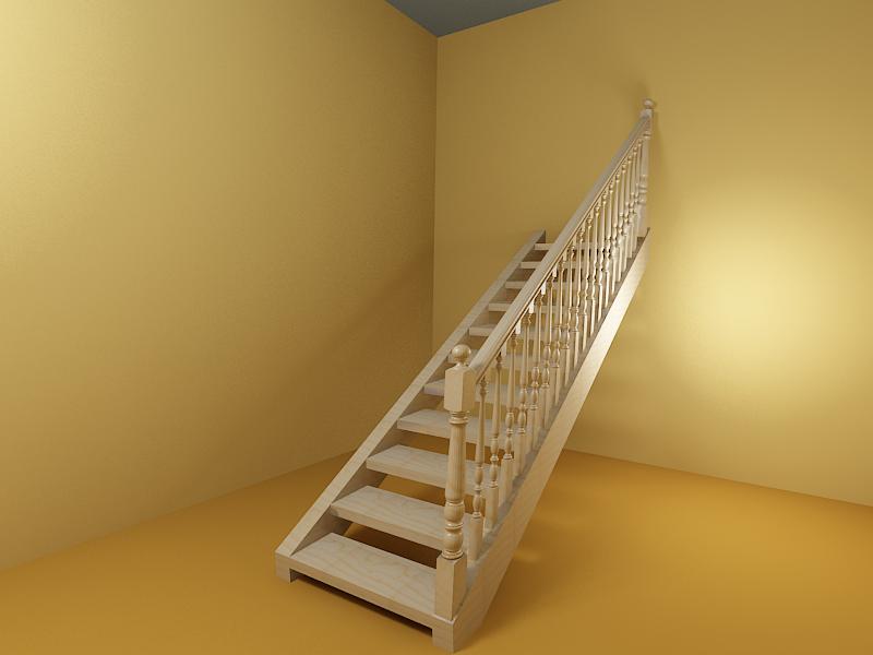 1 - Лестница прямая одномаршевая
