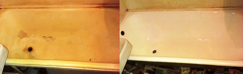 реставрация ванной до и после